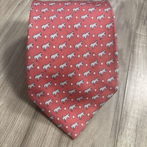 Vineyard Vines 100% Silk Horse Kentucky Derby Preppy Custom Neck Tie